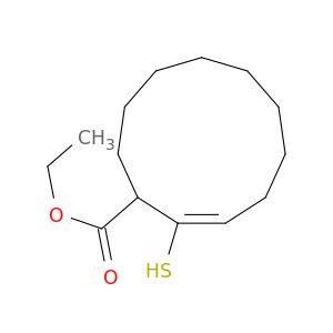 2-Cycloundecene-1-carboxylic acid, 2-mercapto-, ethyl ester, (Z)-