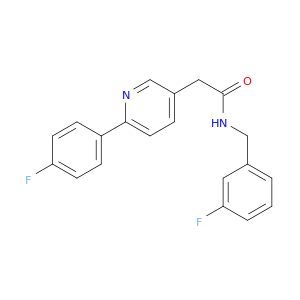 3-Pyridineacetamide, 6-(4-fluorophenyl)-N-[(3-fluorophenyl)methyl]-