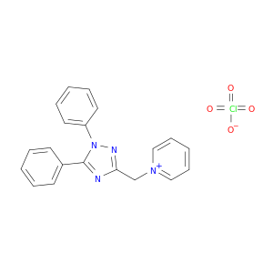 Pyridinium, 1-[(1,5-diphenyl-1H-1,2,4-triazol-3-yl)methyl]-, perchlorate