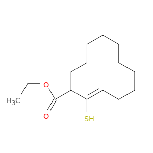 2-Cyclododecene-1-carboxylic acid, 2-mercapto-, ethyl ester, (Z)-