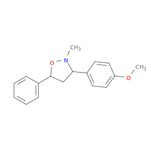 Isoxazolidine, 3-(4-methoxyphenyl)-2-methyl-5-phenyl-