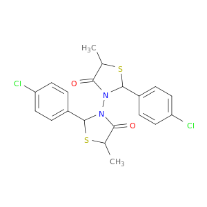 2-(4-chlorophenyl)-3-[2-(4-chlorophenyl)-5-methyl-4-oxo-thiazolidin-3-yl]-5-methyl-thiazolidin-4-one