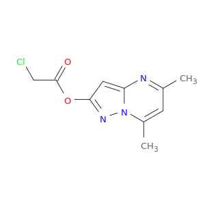 Acetic acid, chloro-, 5,7-dimethylpyrazolo[1,5-a]pyrimidin-2-yl ester