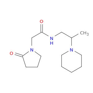 1-Pyrrolidineacetamide, 2-oxo-N-[2-(1-piperidinyl)propyl]-