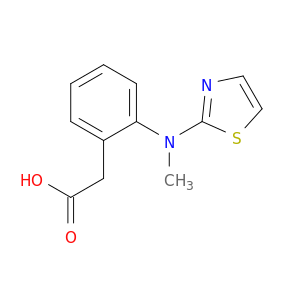 Benzeneacetic acid, 2-(methyl-2-thiazolylamino)-