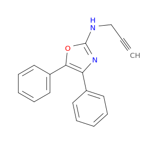 2-Oxazolamine, 4,5-diphenyl-N-2-propynyl-