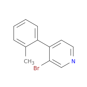 Pyridine, 3-bromo-4-(2-methylphenyl)-