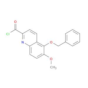 2-Quinolinecarbonyl chloride, 6-methoxy-5-(phenylmethoxy)-