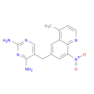 2,4-Pyrimidinediamine, 5-[(4-methyl-8-nitro-6-quinolinyl)methyl]-