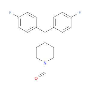 1-Piperidinecarboxaldehyde, 4-[bis(4-fluorophenyl)methyl]-