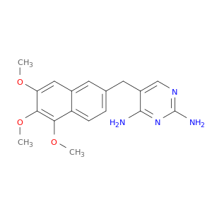 2,4-Pyrimidinediamine, 5-[(5,6,7-trimethoxy-2-naphthalenyl)methyl]-