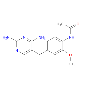 Acetamide, N-[4-[(2,4-diamino-5-pyrimidinyl)methyl]-2-methoxyphenyl]-