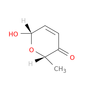 2H-Pyran-3(6H)-one, 6-hydroxy-2-methyl-, cis-