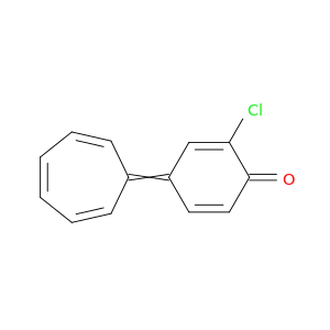 2,5-Cyclohexadien-1-one, 2-chloro-4-(2,4,6-cycloheptatrien-1-ylidene)-