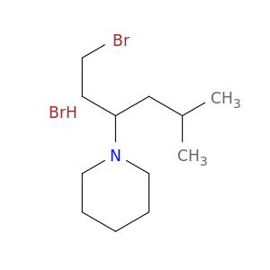 Piperidine, 1-[1-(2-bromoethyl)-3-methylbutyl]-, hydrobromide