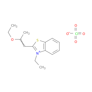 Benzothiazolium, 2-(2-ethoxy-1-propen-1-yl)-3-ethyl-, perchlorate (1:1)