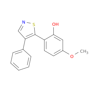 Phenol, 5-methoxy-2-(4-phenyl-5-isothiazolyl)-
