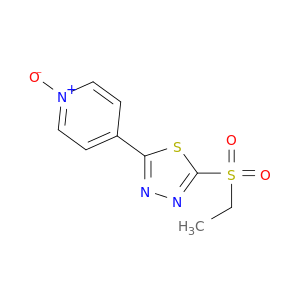 Pyridine, 4-[5-(ethylsulfonyl)-1,3,4-thiadiazol-2-yl]-, 1-oxide