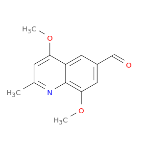 6-Quinolinecarboxaldehyde, 4,8-dimethoxy-2-methyl-