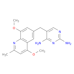 2,4-Pyrimidinediamine, 5-[(4,8-dimethoxy-2-methyl-6-quinolinyl)methyl]-