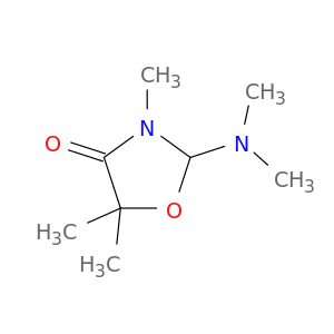 4-Oxazolidinone, 2-(dimethylamino)-3,5,5-trimethyl-
