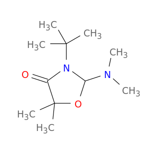 4-Oxazolidinone, 2-(dimethylamino)-3-(1,1-dimethylethyl)-5,5-dimethyl-