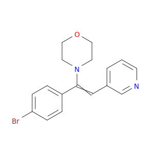 Morpholine, 4-[1-(4-bromophenyl)-2-(3-pyridinyl)ethenyl]-