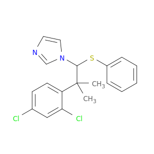 1H-Imidazole, 1-[2-(2,4-dichlorophenyl)-2-methyl-1-(phenylthio)propyl]-