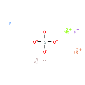 Aluminum iron magnesium potassium fluoride silicate