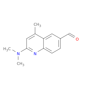 6-Quinolinecarboxaldehyde, 2-(dimethylamino)-4-methyl-