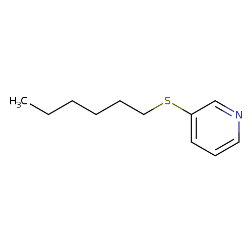 Pyridine, 3-(hexylthio)-