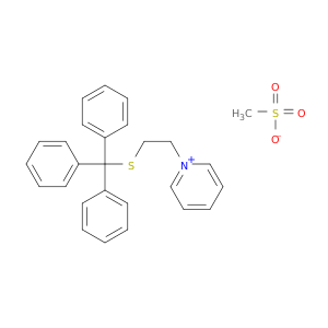 Pyridinium, 1-[2-[(triphenylmethyl)thio]ethyl]-, methanesulfonate
