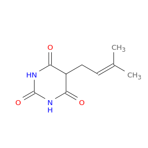2,4,6(1H,3H,5H)-Pyrimidinetrione, 5-(3-methyl-2-butenyl)-
