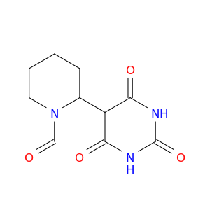 1-Piperidinecarboxaldehyde, 2-(hexahydro-2,4,6-trioxo-5-pyrimidinyl)-
