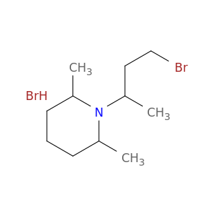 Piperidine, 1-(3-bromo-1-methylpropyl)-2,6-dimethyl-, hydrobromide