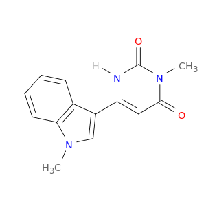 2,4(1H,3H)-吡啶二氧化嘧啶,3-甲基-6-(1-甲基-1H-Indol-3-Y1)-