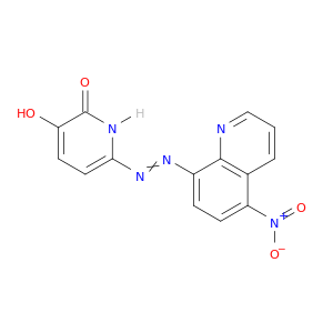 2(1H)-Pyridinone, 3-hydroxy-6-[(5-nitro-8-quinolinyl)azo]-