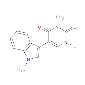 2,4(1H,3H)-Pyrimidinedione, 3-methyl-5-(1-methyl-1H-indol-3-yl)-