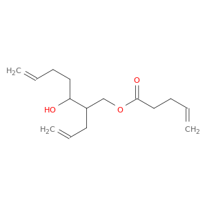 4-Pentenoic acid, 3-hydroxy-2-(2-propenyl)-6-heptenyl ester