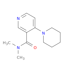 3-Pyridinecarboxamide, N,N-dimethyl-4-(1-piperidinyl)-