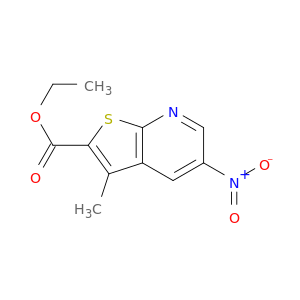 Thieno[2,3-b]pyridine-2-carboxylic acid, 3-methyl-5-nitro-, ethyl ester