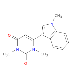 2,4(1H,3H)-Pyrimidinedione, 1,3-dimethyl-6-(1-methyl-1H-indol-3-yl)-