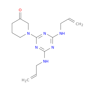 1-[4,6-双(2-丙烯-1-酰基氨基)-1,3,5-三嗪-2-基]-3-哌啶酮