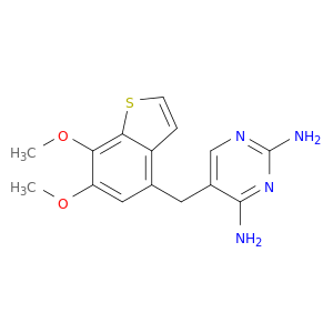 2,4-Pyrimidinediamine, 5-[(6,7-dimethoxybenzo[b]thien-4-yl)methyl]-