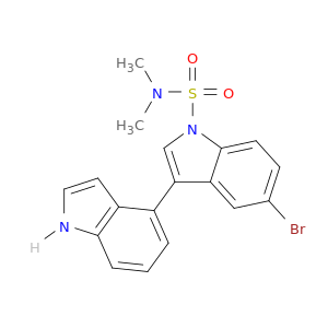 [3,4'-Bi-1H-indole]-1-sulfonamide, 5-bromo-N,N-dimethyl-
