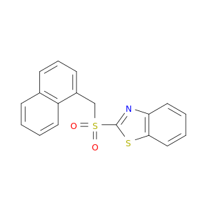 Benzothiazole, 2-[(1-naphthalenylmethyl)sulfonyl]-