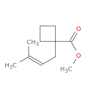 Cyclobutanecarboxylic acid, 1-(3-methyl-2-butenyl)-, methyl ester