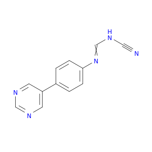 Methanimidamide, N-cyano-N'-[4-(5-pyrimidinyl)phenyl]-