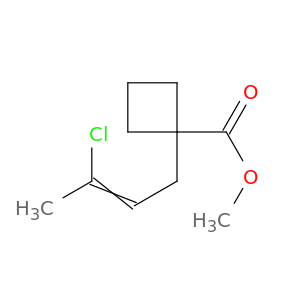 Cyclobutanecarboxylic acid, 1-(3-chloro-2-butenyl)-, methyl ester