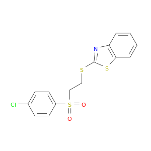 Benzothiazole, 2-[[2-[(4-chlorophenyl)sulfonyl]ethyl]thio]-